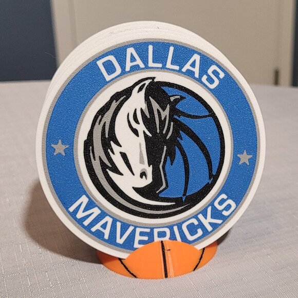 Dallas Mavericks Coaster Set - 3D Printed - (Set of 4) - Picture 1 of 4